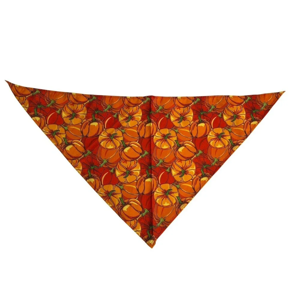 Pet Pumpkin Orange Bandana